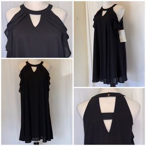 Doe & Rae NWT Sample Black Short Mini Dress Tunic